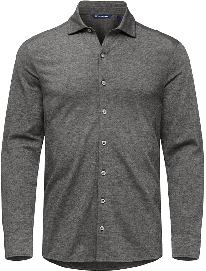 Cutter & Buck Advantage Shirt Men Piqué košile s dlouhým rukávem 68.2410 anthracite melange Cutter & Buck Advantage Shirt Men Piqué košile s dlouhým rukávem 68.2410 anthracite melange
