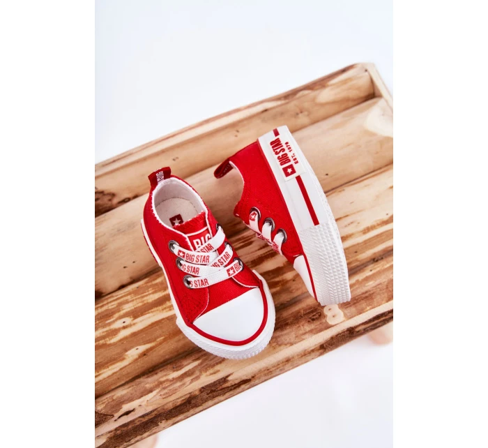 Dětské látkové tenisky BIG STAR KK374051 červená Dětské látkové tenisky BIG STAR KK374051 červená