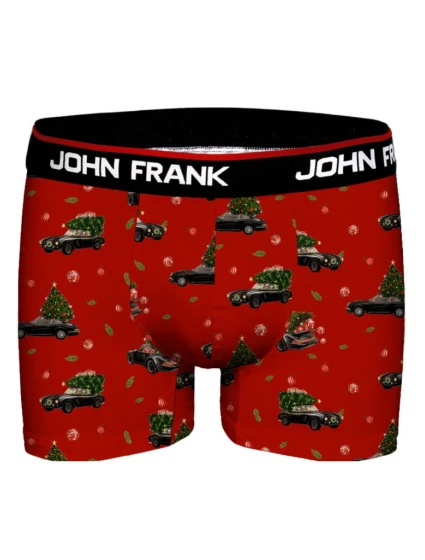 Pánské boxerky John Frank JFBD53-CH-XMAS CAR