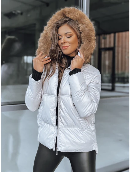 Dámská prošívaná zimní bunda SPARKLE šedá FashionStreet TY3952