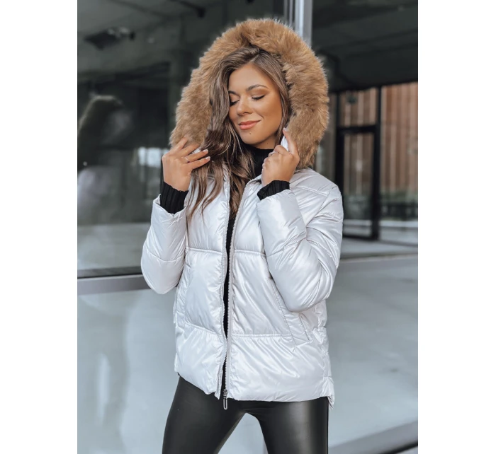 Dámská prošívaná zimní bunda SPARKLE šedá FashionStreet TY3952