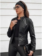 dámská kožená bunda černá Dstreet model 21980675 - FashionStreet