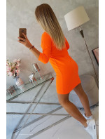 Šaty Klasická oranžová neonová