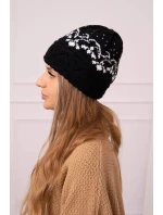 Dámská čepice Kira K374 black+white Dámská čepice Kira K374 black+white