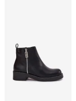 Zateplené Nízké Boty Dámské S Cirkonii Černé Vionna Zateplené Nízké Boty Dámské S Cirkonii Černé Vionna