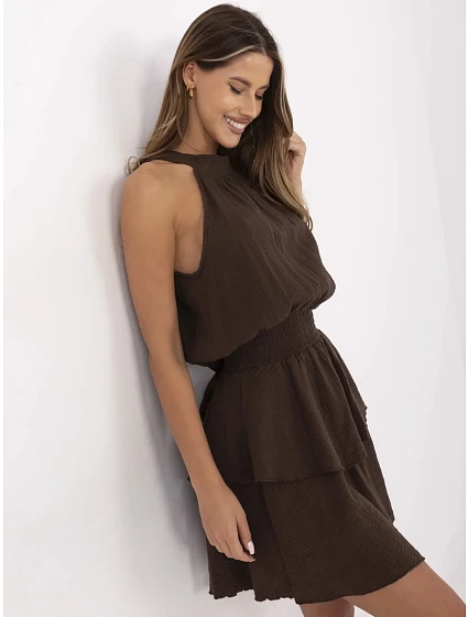 Sukienka MI SK model 21151198 ciemny brązowy - FPrice