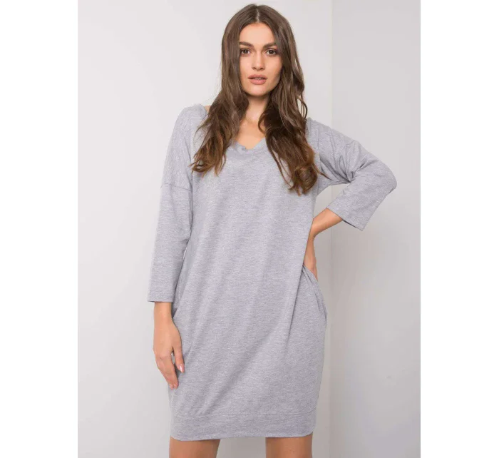 Šaty RV SK 6838.43 šedé Šaty RV SK 6838.43 šedé
