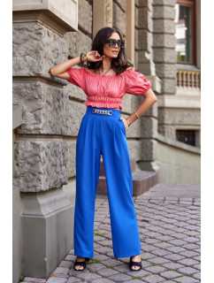 Dámské kalhoty model 18811641 modré Roco - Roco Fashion