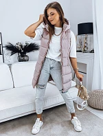 Dámská prošívaná vesta BRITA růžová FashionStreet TY3231