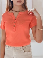 Dámská žebrovaná halenka LOOK růžová Dstreet model 21988819 - FashionStreet Dámská žebrovaná halenka LOOK růžová Dstreet model 21988819 - FashionStreet