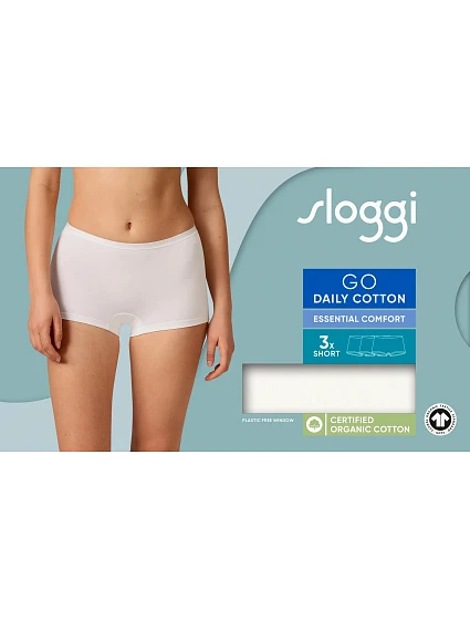 sloggi GO Daily Cotton Short 3P - WHITE - SLOGGI WHITE - SLOGGI