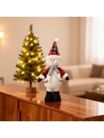 DEKORATIVNÍ SNĚHULÁK 50CM ČERVENÝ DEKORATIVNÍ SNĚHULÁK 50CM ČERVENÝ