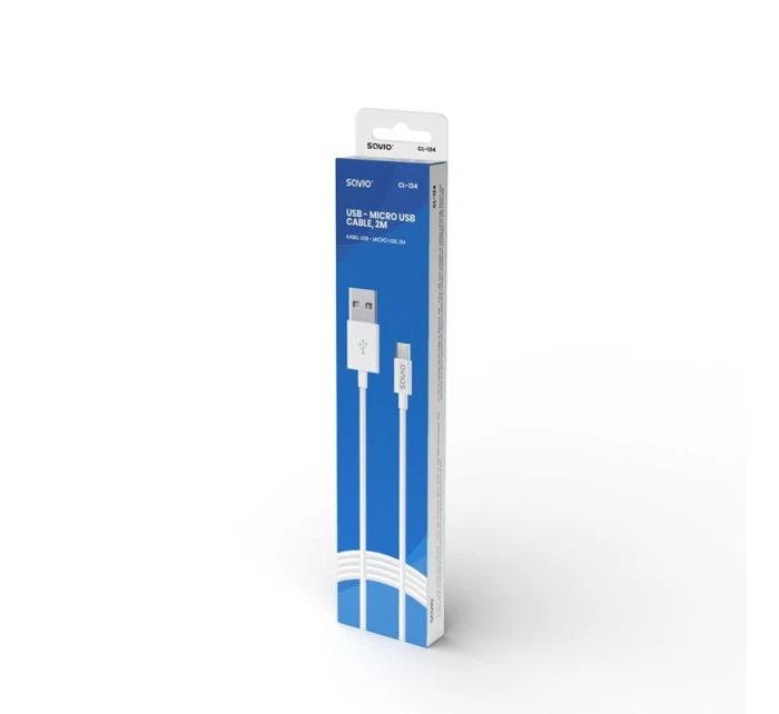 Kabel USB USB 2.0 typ A ; 2 bílá model 21863475 - Savio Kabel USB USB 2.0 typ A ; 2 bílá model 21863475 - Savio