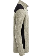 Daiber JN 862 Pánská pracovní bunda pletený fleece - Strong 02.0862 stone melange/black Daiber JN 862 Pánská pracovní bunda pletený fleece - Strong 02.0862 stone melange/black