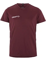 Squad Go Jersey Solid Jr Dětské sportovní tričko s výstřihem do V model 22468866 maroon - Craft Teamwear Squad Go Jersey Solid Jr Dětské sportovní tričko s výstřihem do V model 22468866 maroon - Craft Teamwear