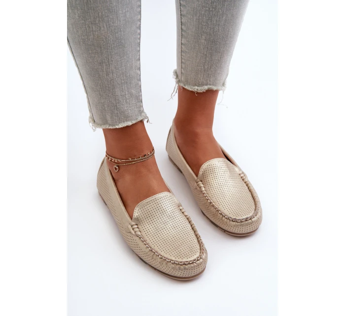 Dámské mokasíny Zlaté model 21653948 - Boto