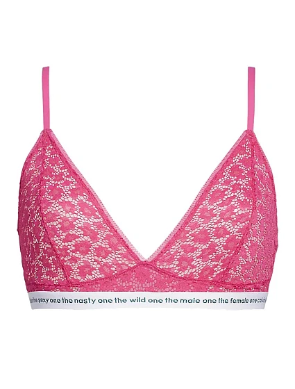 Dámská nevyztužená podprsenka Unlined Triangle QF5196E-TZX - Calvin Klein