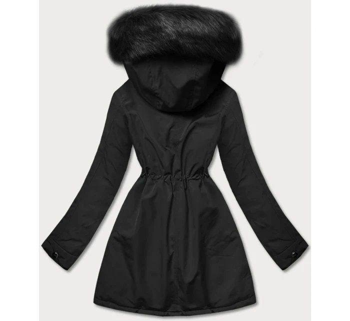 CIEPŁA KURTKA ZIMOWA DAMSKA DWUSTRONNA CZARNA model 21243804 - MHM