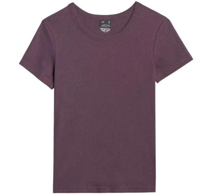 Dámské tričko 4F F2337 tmavě fialové 4FWAW25TTSHF2337 50S Dámské tričko 4F F2337 tmavě fialové 4FWAW25TTSHF2337 50S