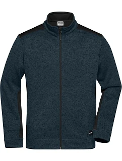 Daiber JN 862 Pánská pracovní bunda pletený fleece - Strong 02.0862 navy/navy