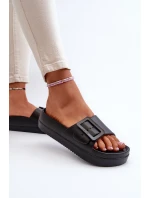 Dámské Pěnové Žabky Na Platformě S Big Star Černé model 21654891 - Big Star Shoes Dámské Pěnové Žabky Na Platformě S Big Star Černé model 21654891 - Big Star Shoes