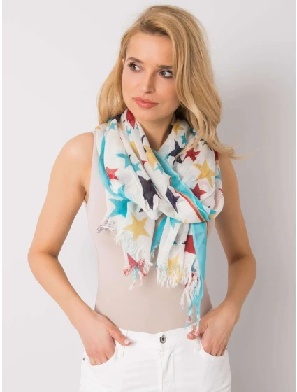 Šátek AT CH model 17517461 bílý a modrý - FPrice