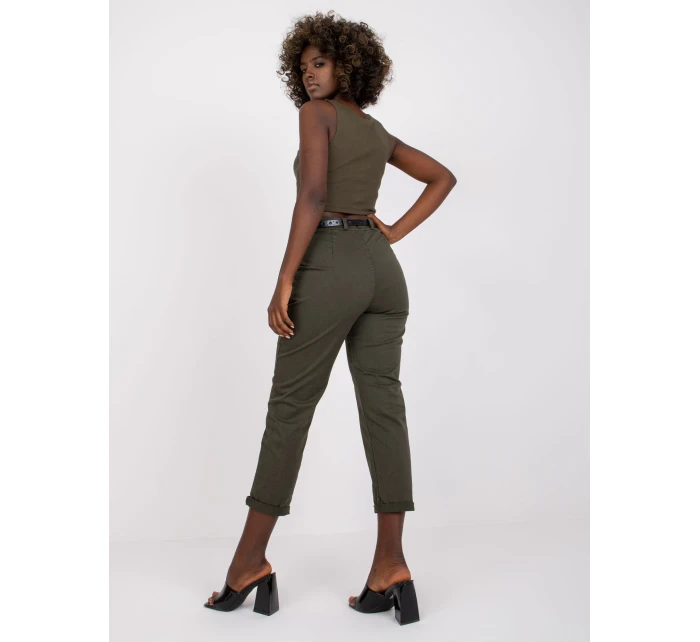 Spodnie DHJ SP model 21237695 khaki - FPrice Spodnie DHJ SP model 21237695 khaki - FPrice