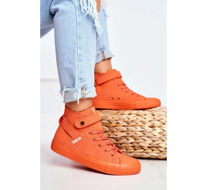 Women's High Sneakers Big Star Orange Women's High Sneakers Big Star Orange