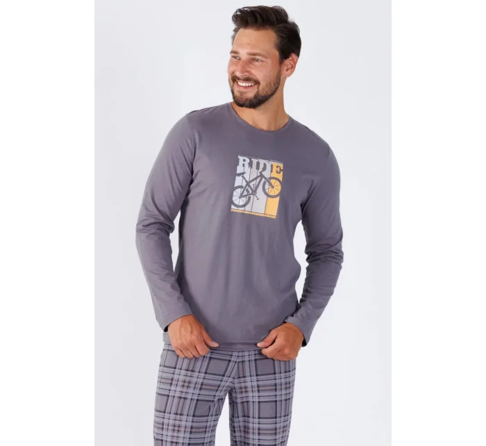 Pánské pyžamo ROY 1471 šedé - M-Max