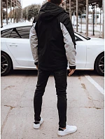 Pánská přechodná bunda TX4916 černo-šedá - FashionStreet