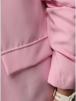 Żakiet damski klasyczny z rękawem różowy model 22261580 - FashionStreet