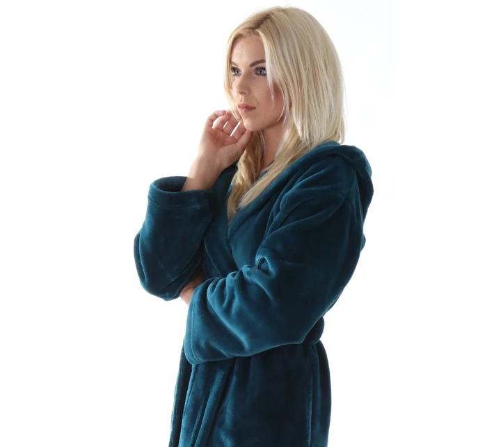 Dámský župan Siena s kapucí 3156 petrolejová - Vestis Dámský župan Siena s kapucí 3156 petrolejová - Vestis