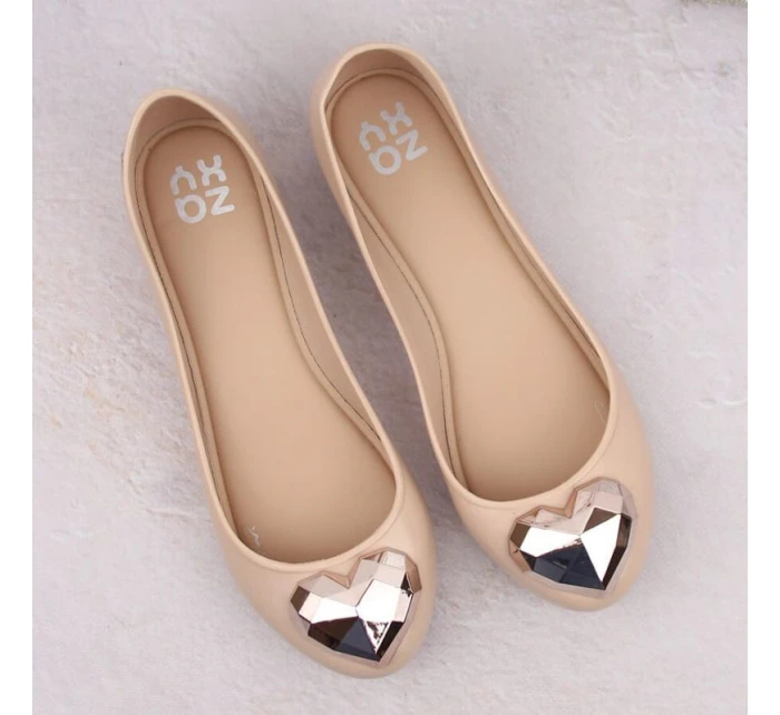 Pohodlné baleríny Zaxy W INT2007A nude Pohodlné baleríny Zaxy W INT2007A nude