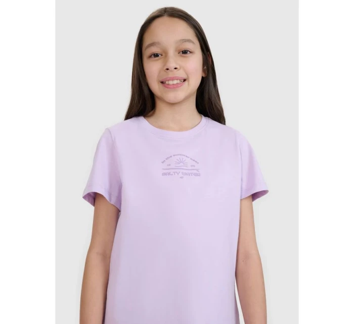 Dívčí tričko s potiskem 4F 4FJWSS25TTSHF1871-52S Dívčí tričko s potiskem 4F 4FJWSS25TTSHF1871-52S