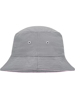 Daiber MB 12 Rybářský klobouk s lemem 03.0012 light grey/light pink
