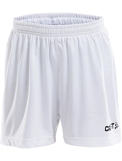 Craft Teamwear Squad Go Short Solid Jr Dětské sportovní kraťasy 82.5586 white
