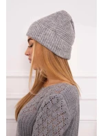 Tenká čepice Oliwia model 18750345 světle šedá - K-Fashion Tenká čepice Oliwia model 18750345 světle šedá - K-Fashion