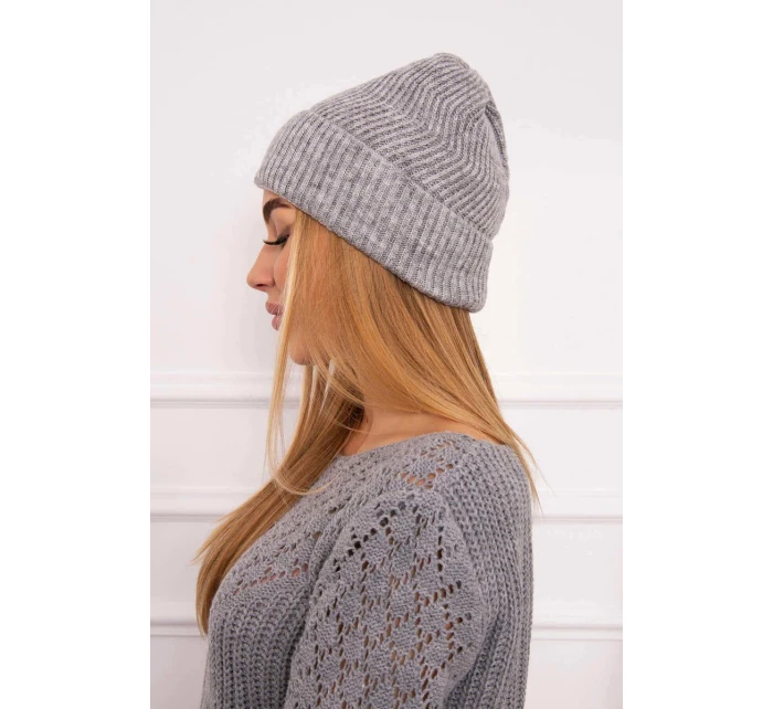 Tenká čepice Oliwia model 18750345 světle šedá - K-Fashion Tenká čepice Oliwia model 18750345 světle šedá - K-Fashion