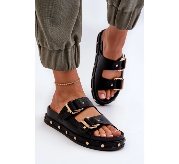 Dámské sandály na platformě Big Star NN27402 černé Dámské sandály na platformě Big Star NN27402 černé