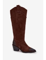 Kozačky na podpatku  model 219399 Step in style