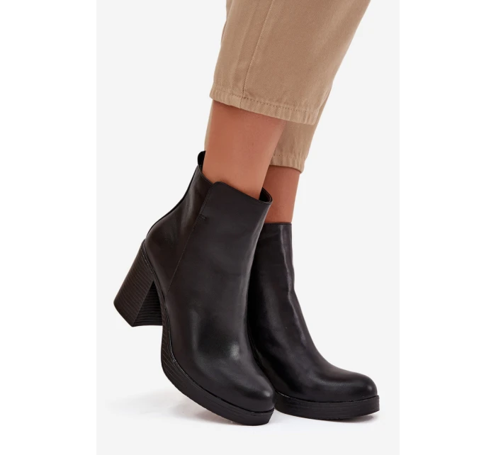 Boty na podpatku  model 220709 Step in style