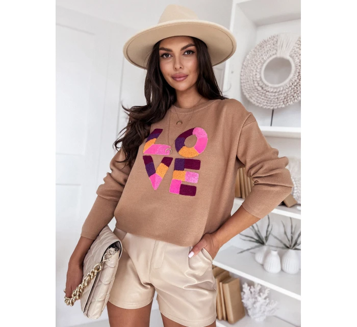 Dámský oversize svetr camel Dstreet model 21970647 - FashionStreet