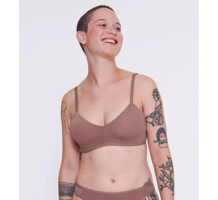 Dámská podprsenka Soft ADAPT P - BROWN - hnědá 1141 - SLOGGI