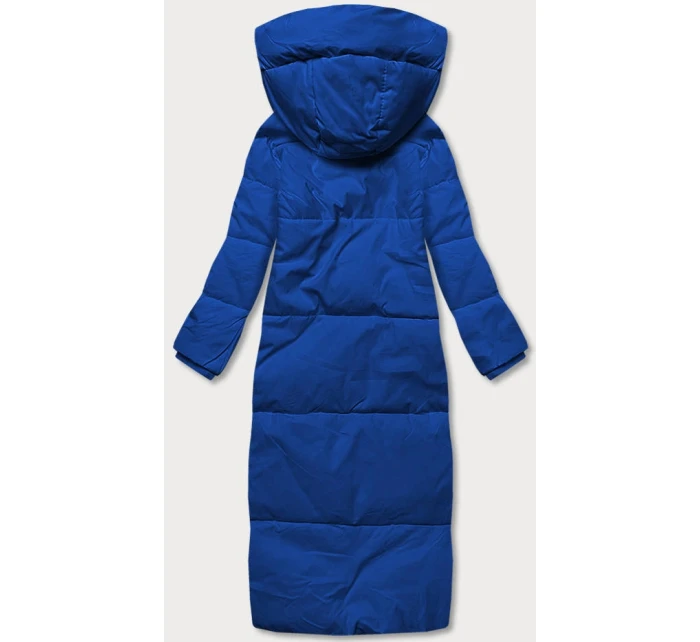 Světle modrá dlouhá dámská zimní bunda (AG3-3031)
