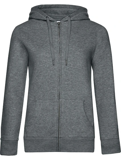 B&C QUEEN Zipped Hood_° Dámská mikina s kapucí 01.W03Q heather mid grey B&C QUEEN Zipped Hood_° Dámská mikina s kapucí 01.W03Q heather mid grey