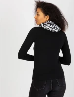 Tunelová šála AT KM ENEC model 17892616 bílá a černá - FPrice