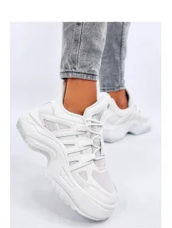 Dámské tenisky na klínech model 20116916 Bílá - Inello