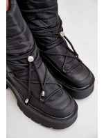 Dámské Sněhule Na Platformě A Plochém Podpatku Černé model 21679746 - Boto Dámské Sněhule Na Platformě A Plochém Podpatku Černé model 21679746 - Boto