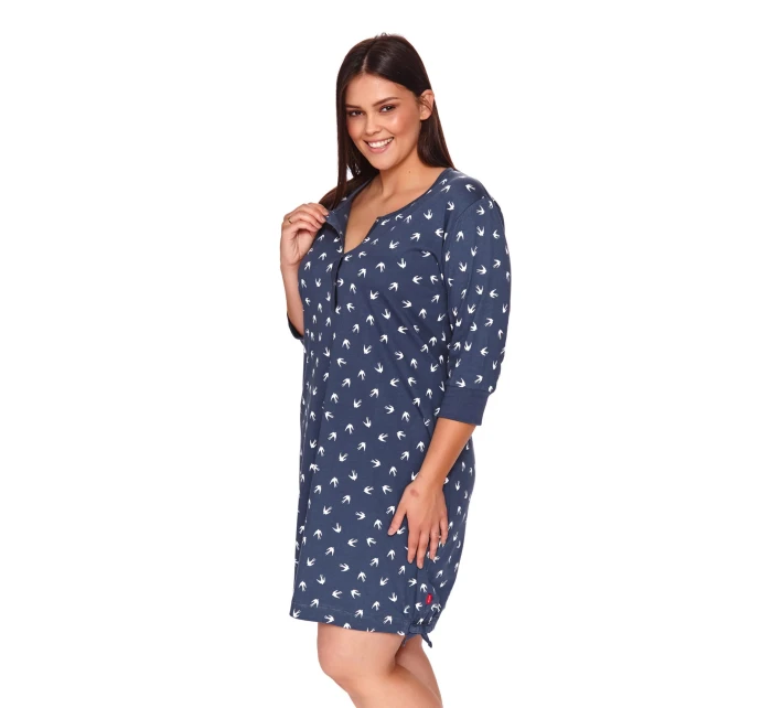 Dámská noční košile model 19529977 tm.modrá - DOCTOR NAP