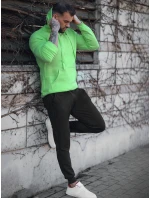 Pánská zeleno-černá tepláková souprava Dstreet AX0747 Pánská zeleno-černá tepláková souprava Dstreet AX0747